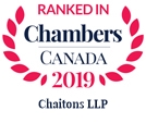 Chaitons LLP Ranked in Chambers Canada 2019